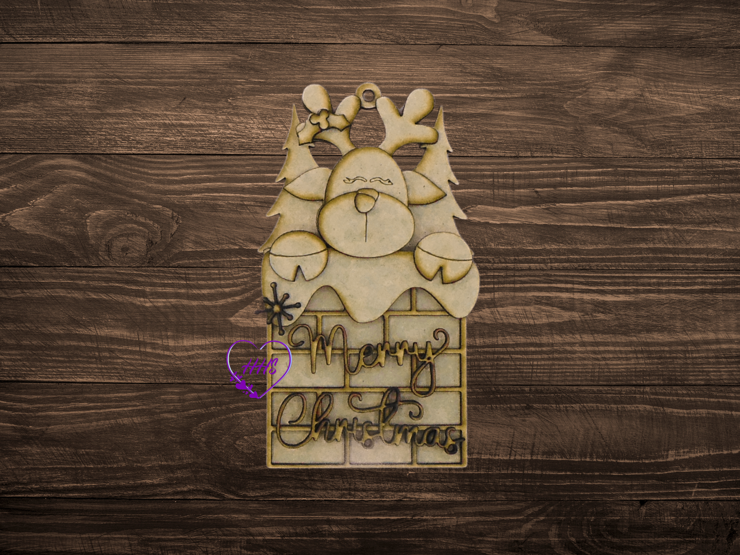Merry Christmas Reindeer Ornament