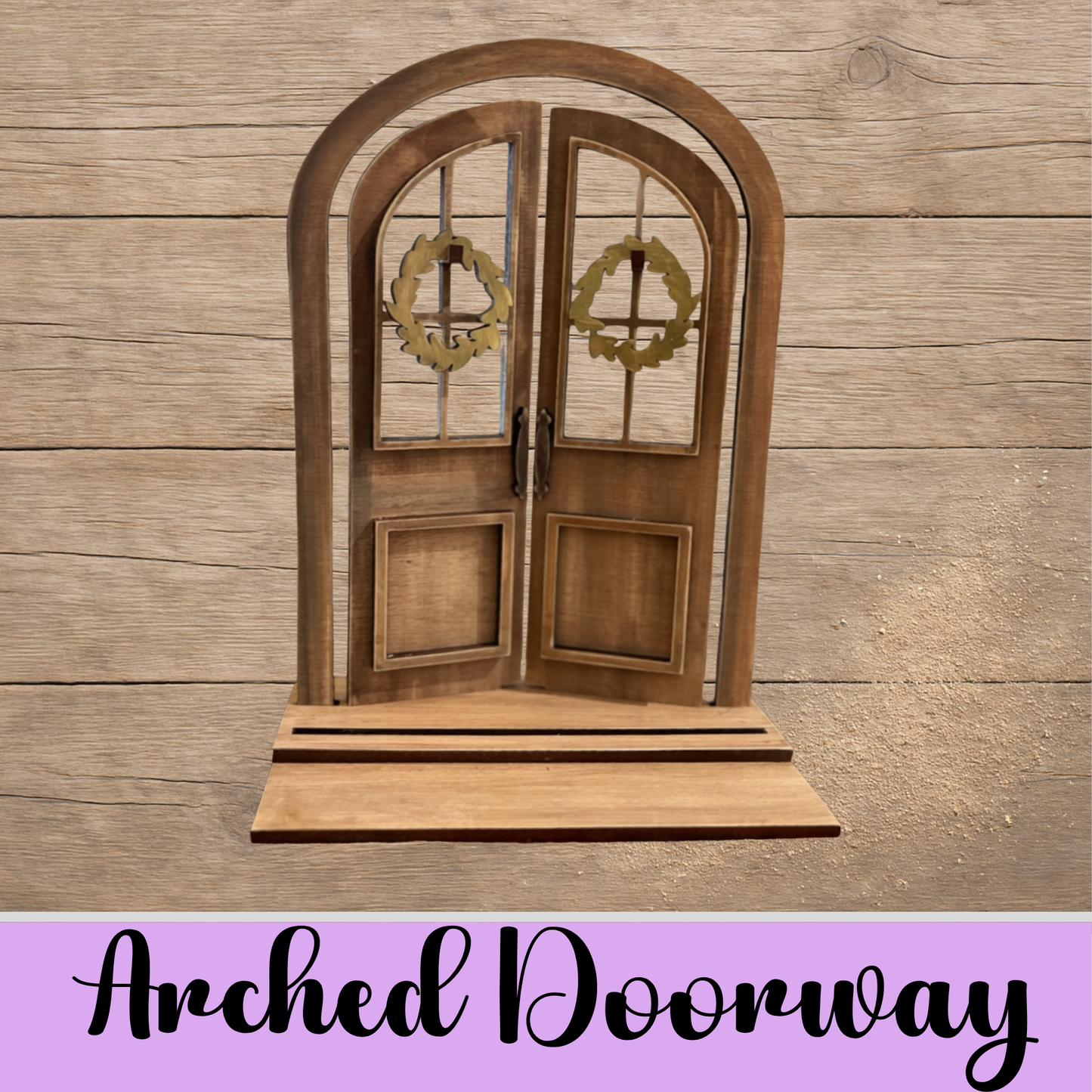 Unfinished Arched Doorway Decor – DIY MDF Cottage Core Shelf Accent