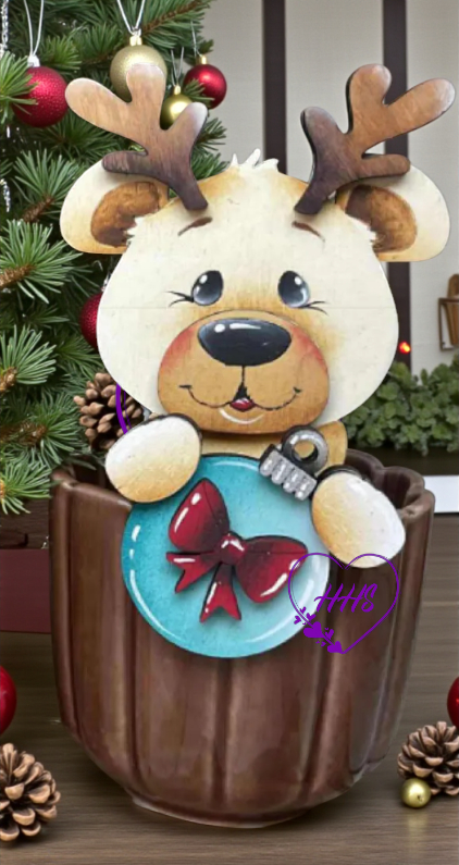 MDF Reindeer Bear Interchangeable Insert