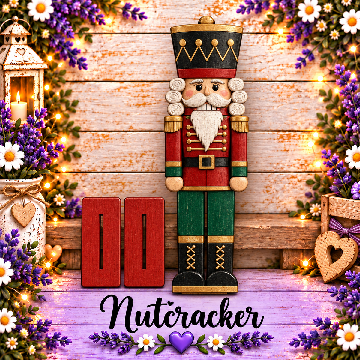 Unfinished MDF Nutcracker DIY Christmas Decor Kit – 17.5" Tall