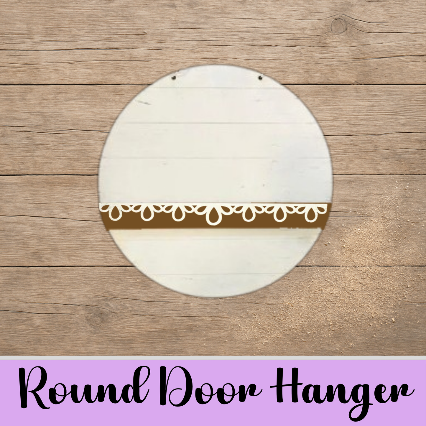 Unfinished Round Door Hanger Base