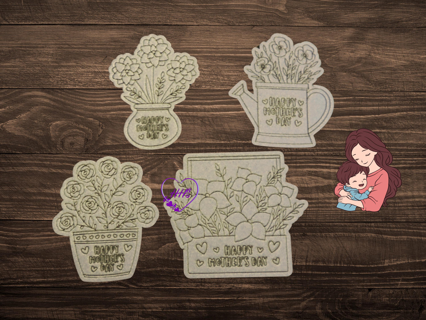 Coloring Crafts for Mother's Day