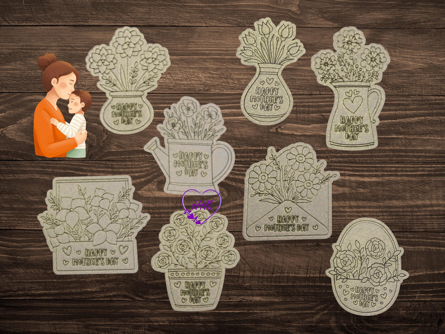 Coloring Crafts for Mother's Day