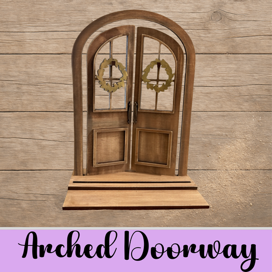 Unfinished Arched Doorway Base
