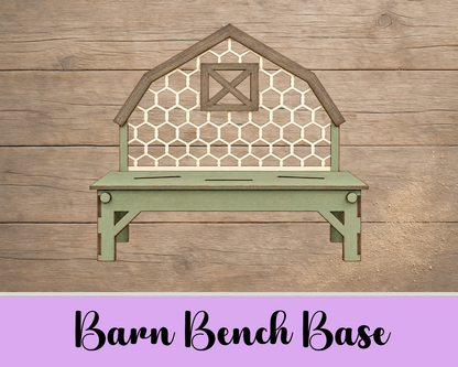 Unfinished MDF Farmhouse Barn Shelf Sitter Kit: Wood Decor
