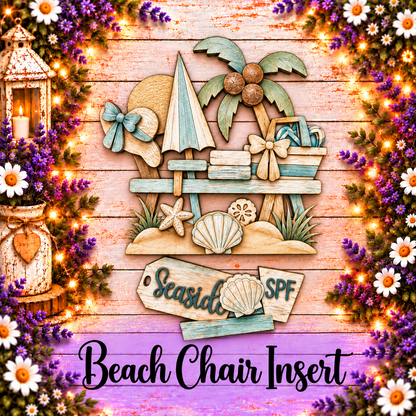 Unfinished MDF Beach Chair Insert