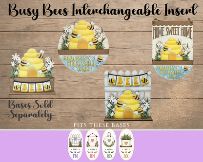 Unfinished MDF Bee Fence Insert with Banner