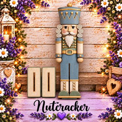 Unfinished MDF Nutcracker DIY Christmas Decor Kit – 17.5" Tall