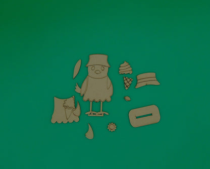 Summer Fun Wooden Bird Set