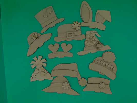 Interchangeable Hats for Animal Bases