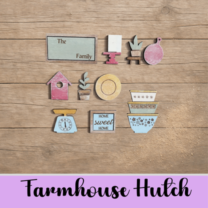 DIY Mini Farmhouse Hutch: Unfinished MDF Shelf Decor