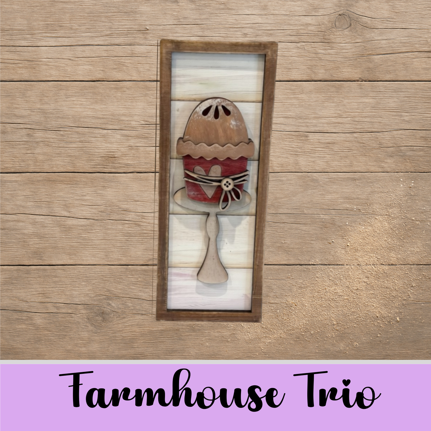 Unfinished MDF Farmhouse Trio