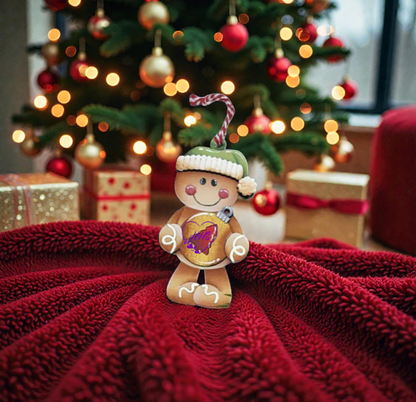 Whimsical Gingerbread Ornament Set – Layered Christmas Cuties