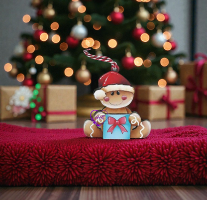 Whimsical Gingerbread Ornament Set – Layered Christmas Cuties