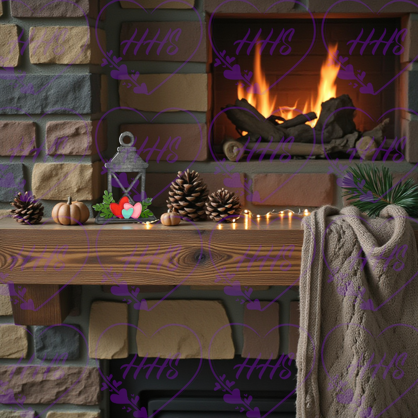 Heart Lantern Insert – Sweet, Cozy Love Decor