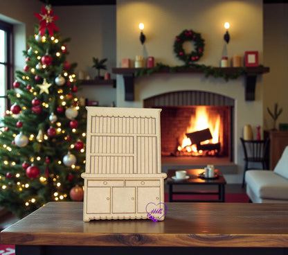 Christmas Hutch Shelf Sitter – Unfinished MDF Décor Set