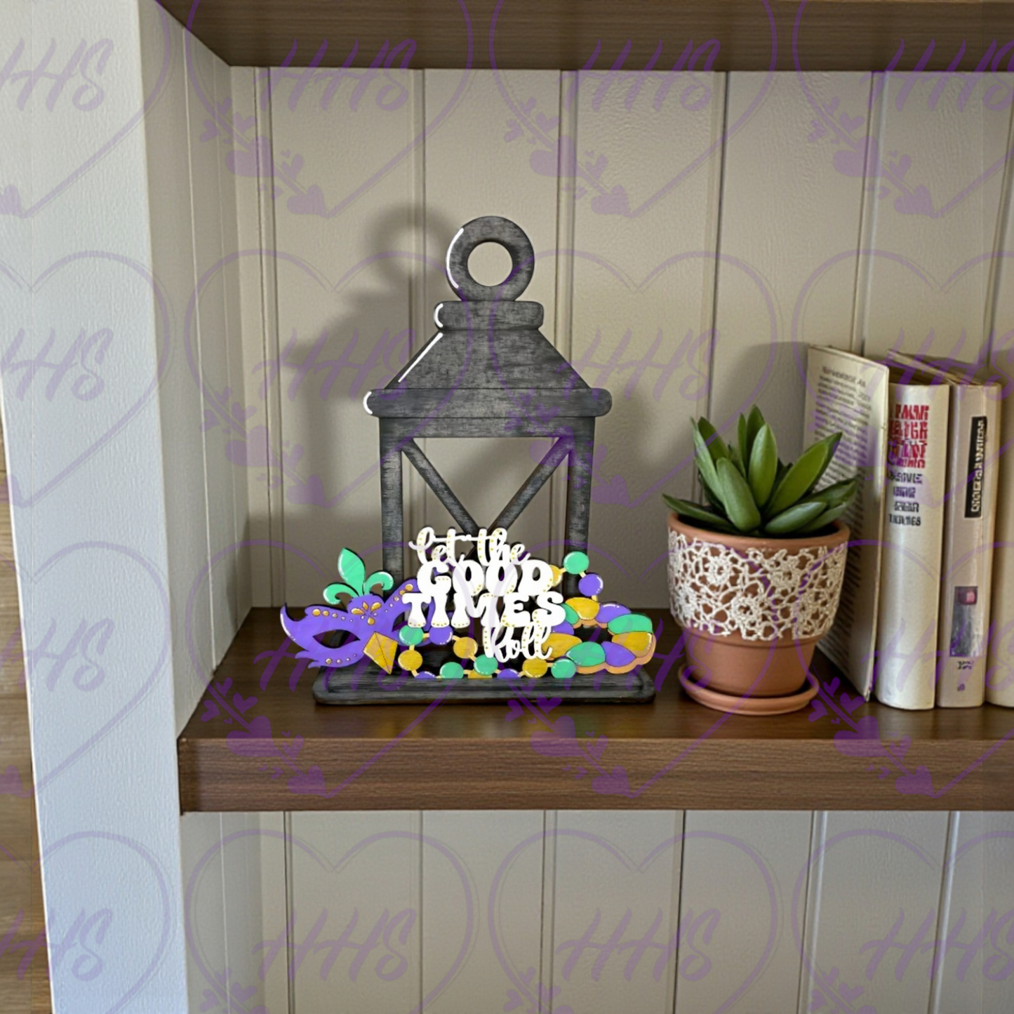Mardi Gras Lantern Insert – “Let the Good Times Roll”
