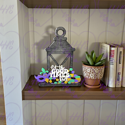 Mardi Gras Lantern Insert – “Let the Good Times Roll”