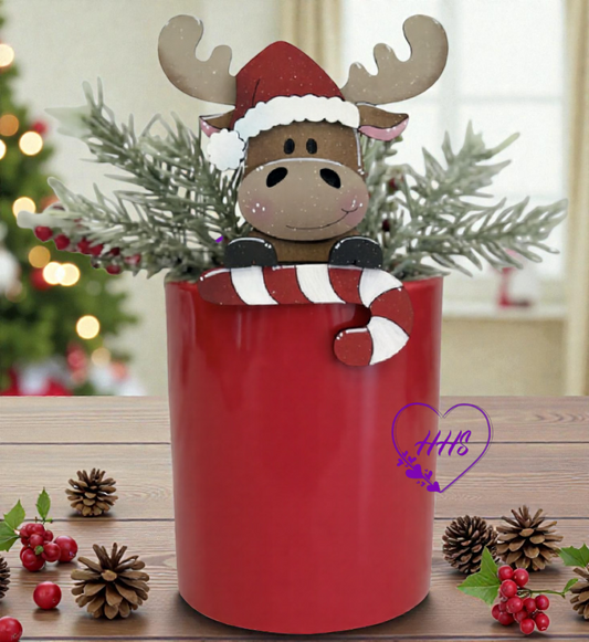 Candy Cane Moose Interchangeable Insert