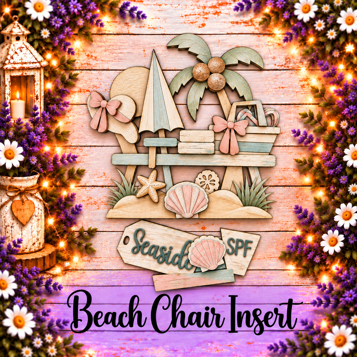 Unfinished MDF Beach Chair Insert