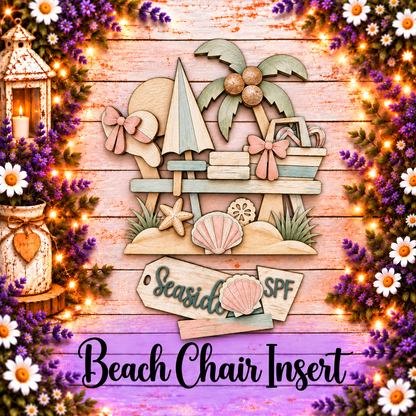 Unfinished MDF Beach Chair Insert