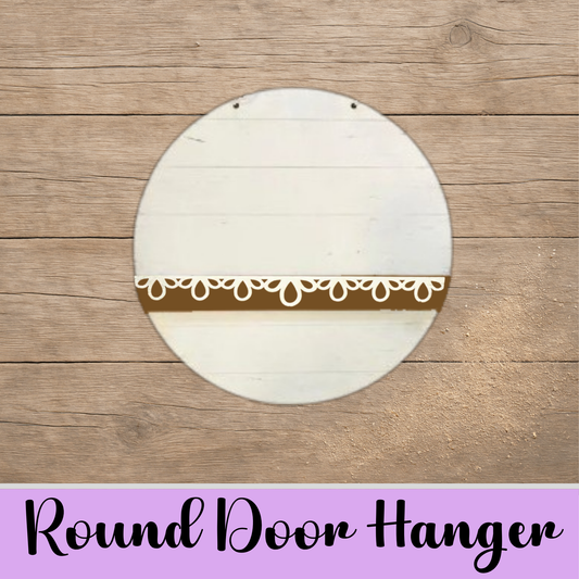 Unfinished Round Door Hanger Base