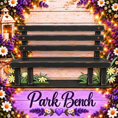 Unfinished MDF Interchangeable Park Bench Base