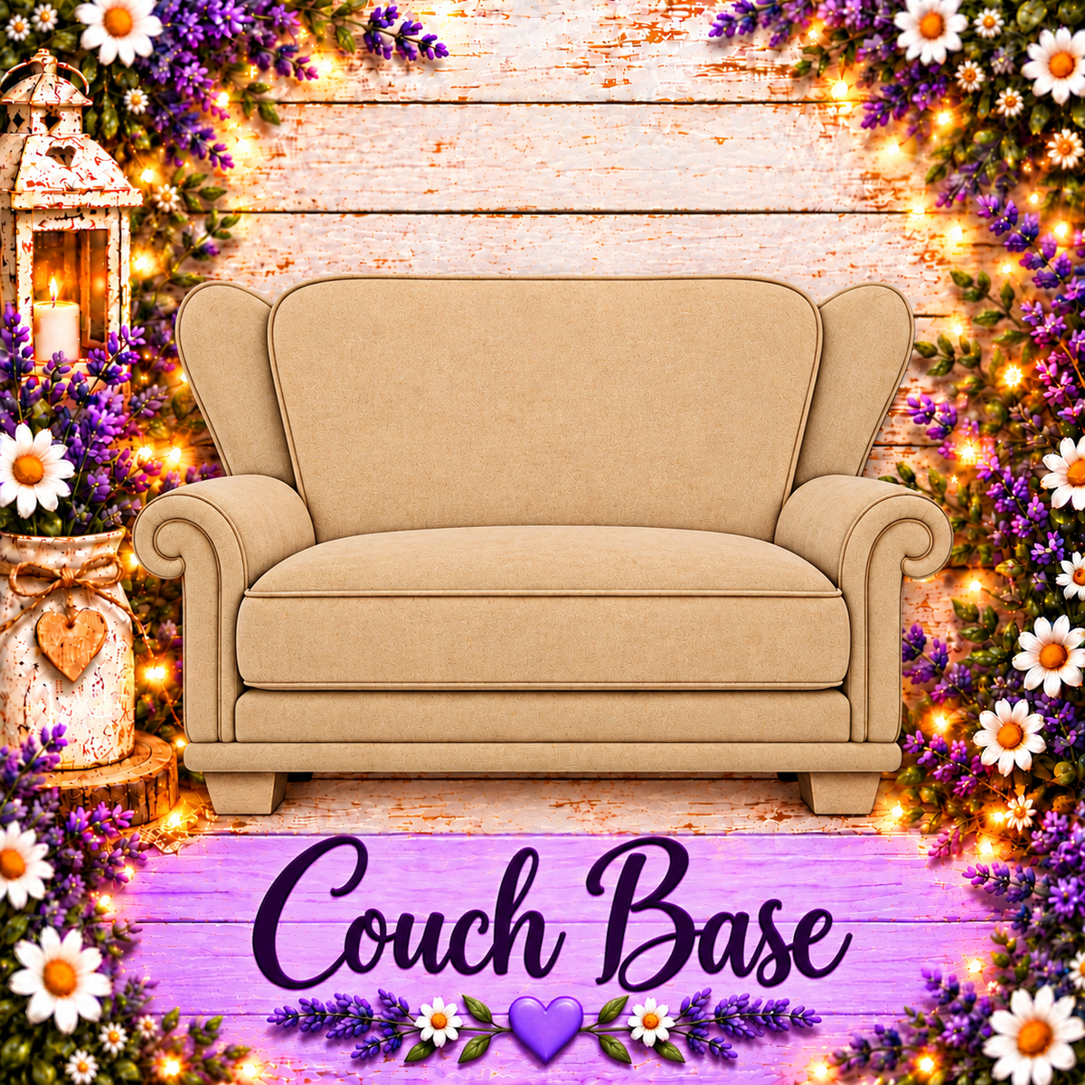 Unfinished MDF Couch Base