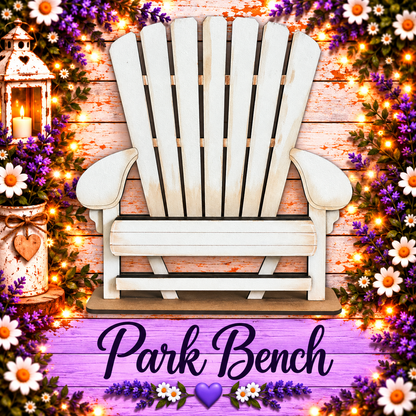 Unfinished MDF Interchangeable Adirondack Chair Base