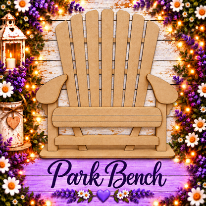 Unfinished MDF Interchangeable Adirondack Chair Base