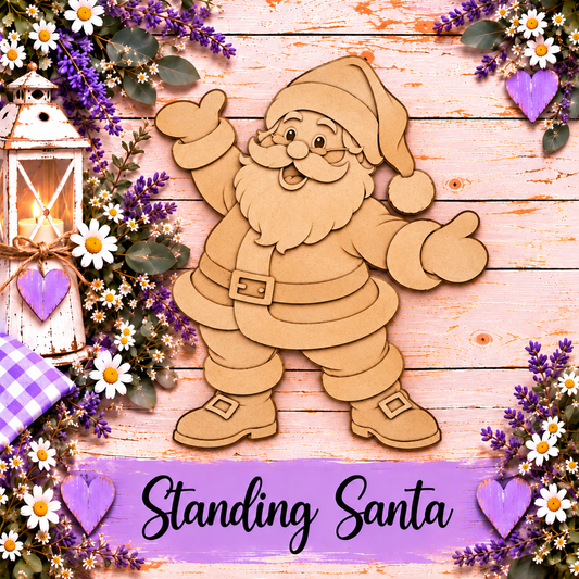 Santa Claus Cutout: DIY Christmas Craft Shape