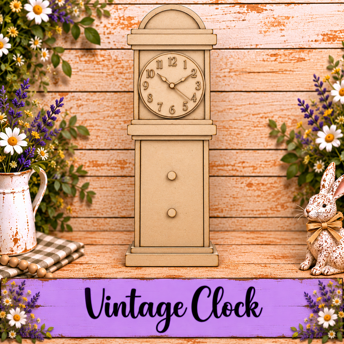 Unfinished MDf Grandfather Clock Kit, 26"