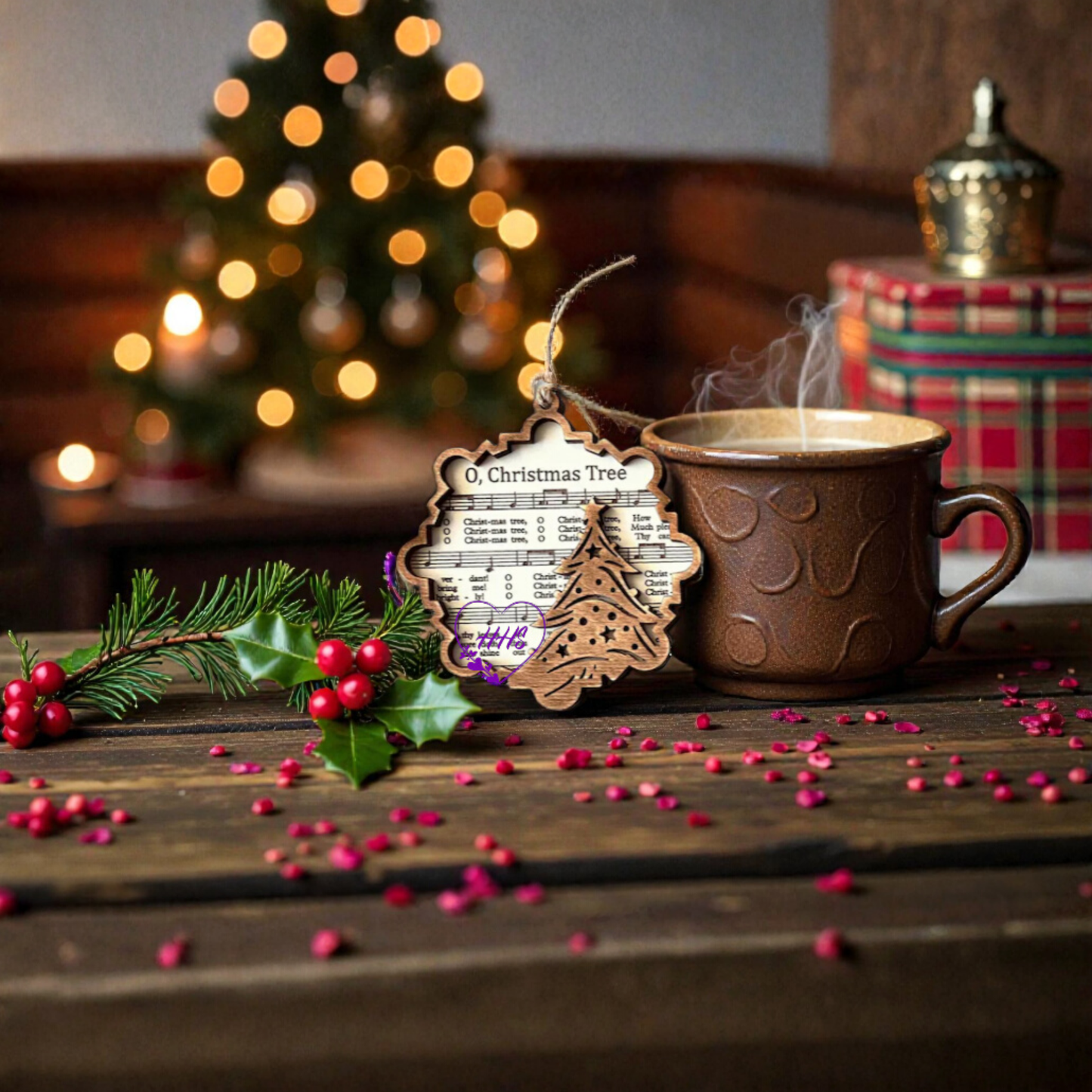 Sheet Music Christmas Ornament Collection – Layered Holiday Icons