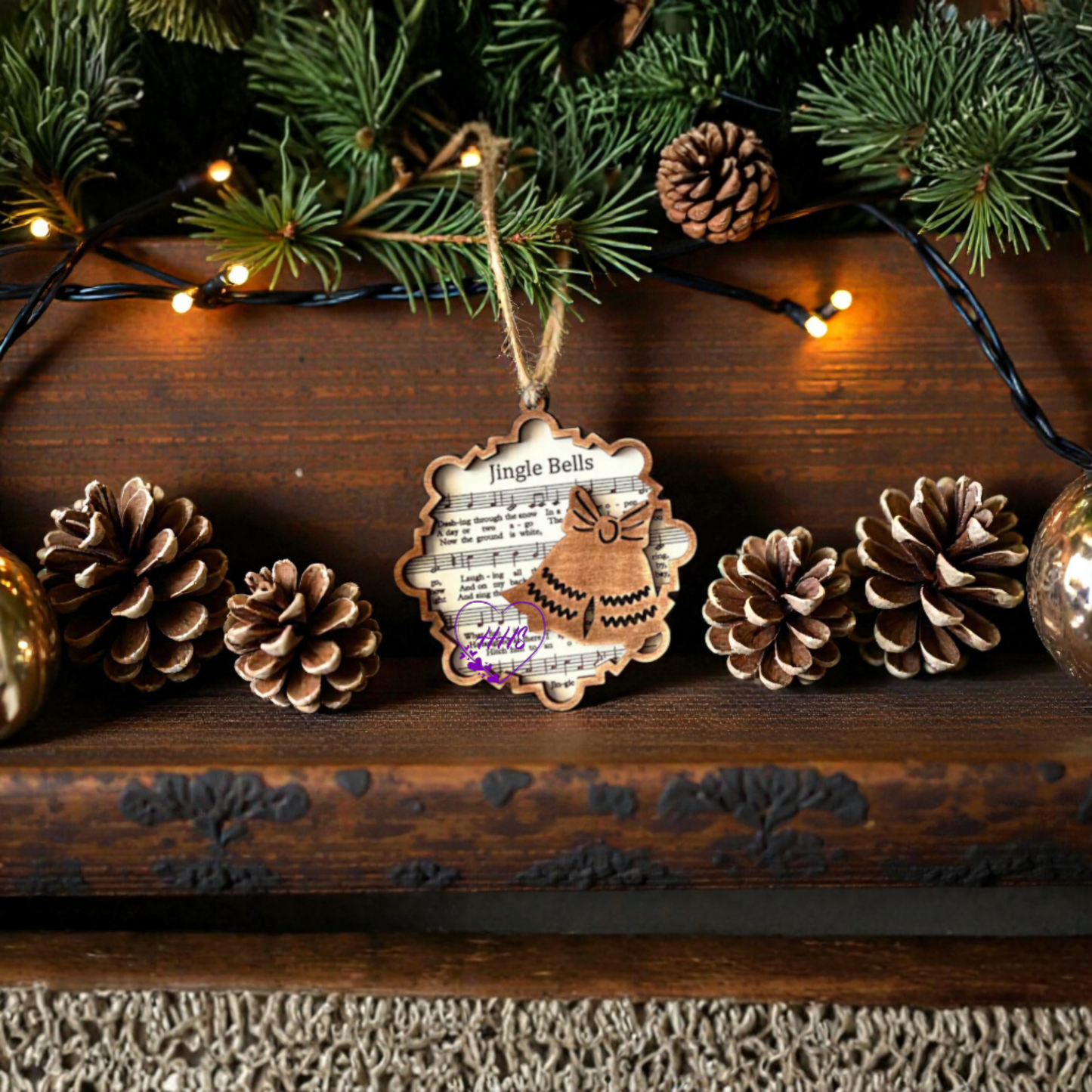 Sheet Music Christmas Ornament Collection – Layered Holiday Icons