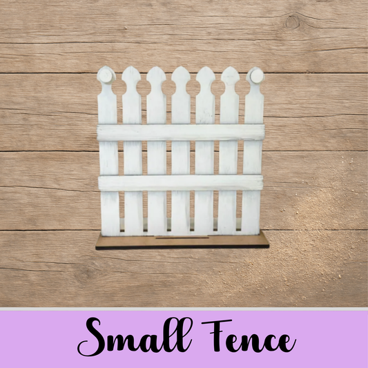 Unfinished Small Picket Fence Base