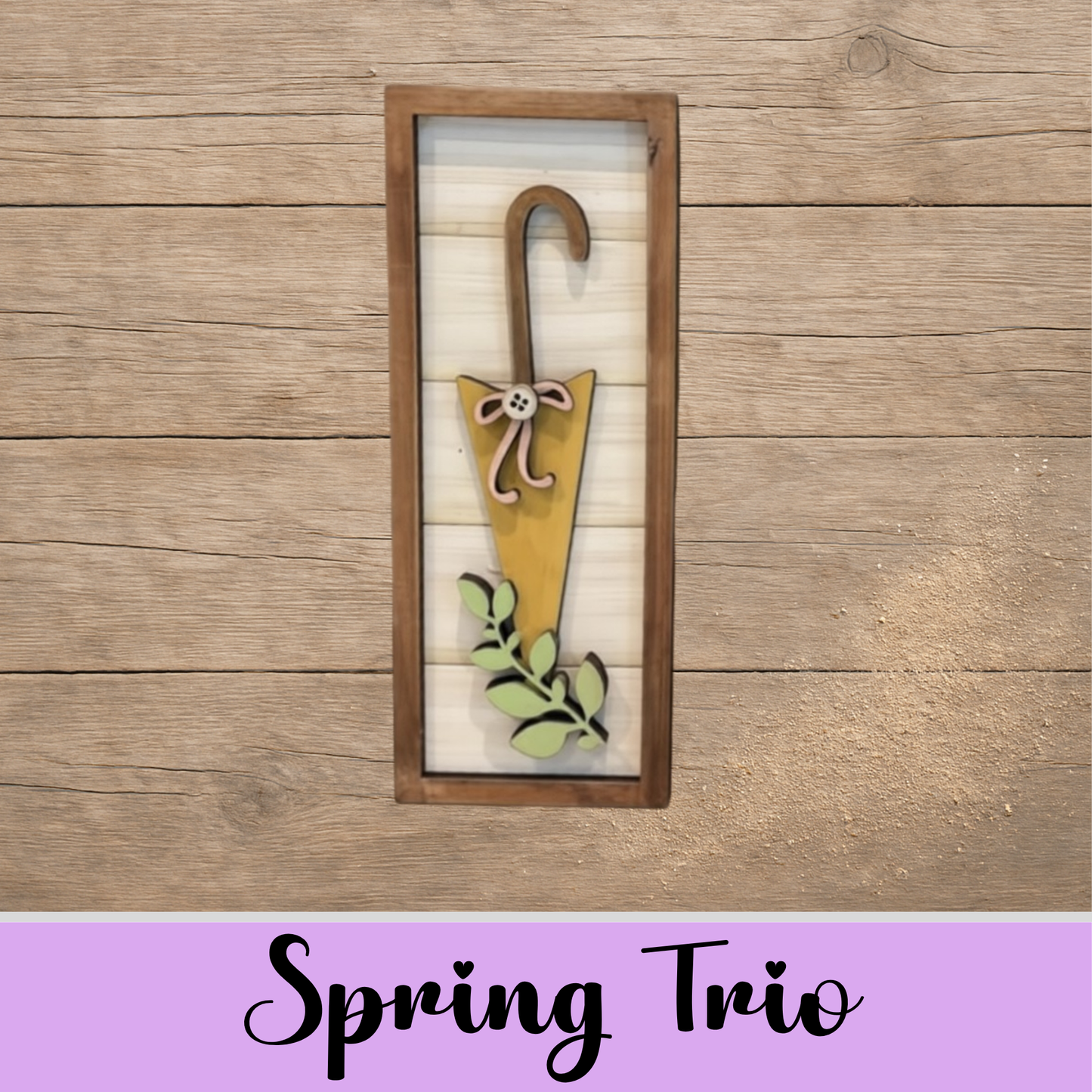 Unfinished MDF Spring Trio