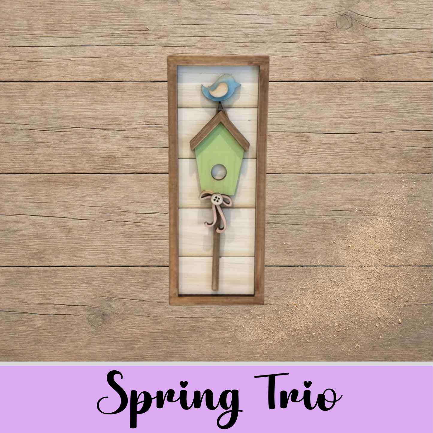 Unfinished MDF Spring Trio