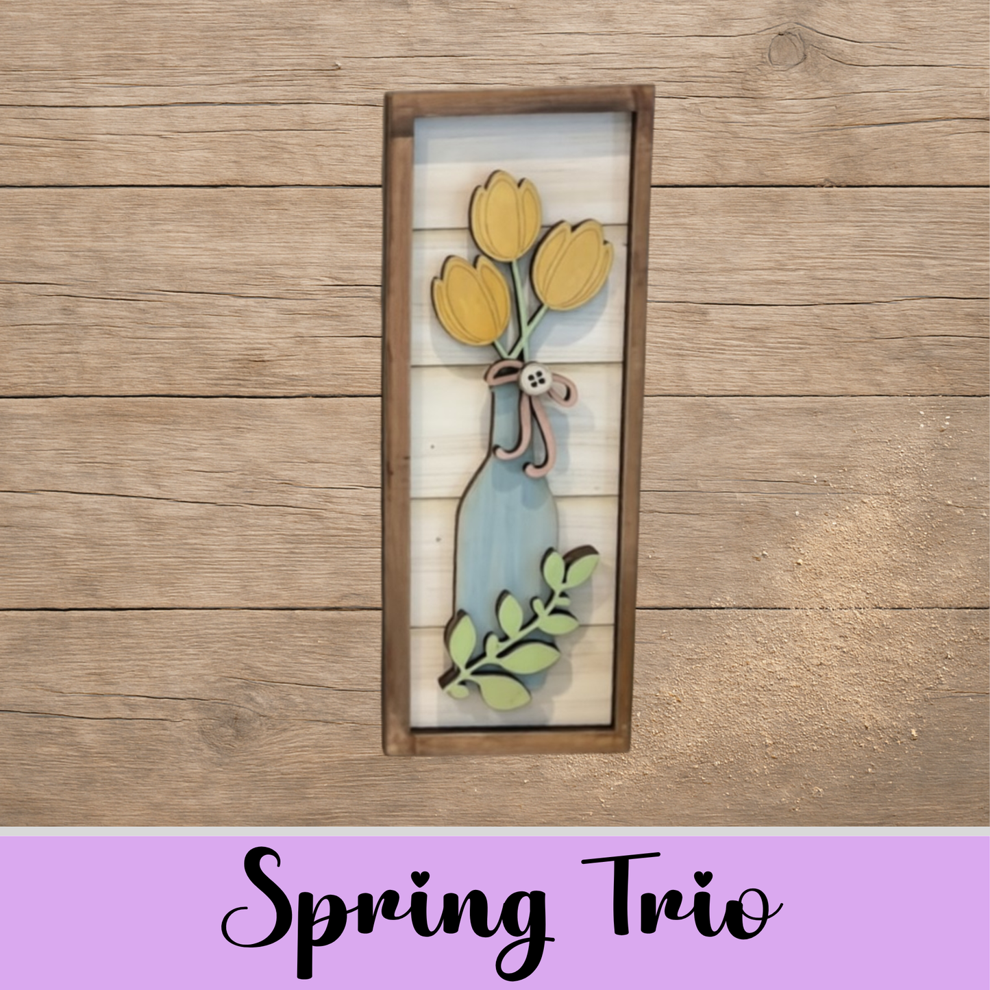 Unfinished MDF Spring Trio