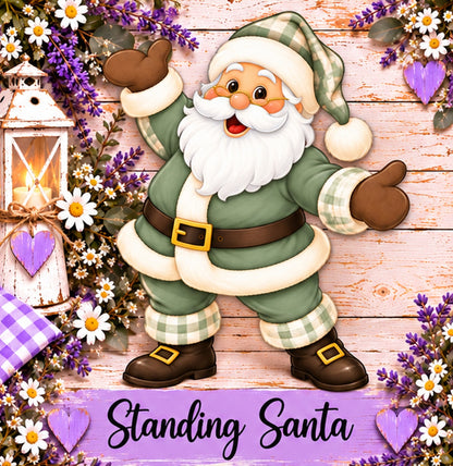 Santa Claus Cutout: DIY Christmas Craft Shape