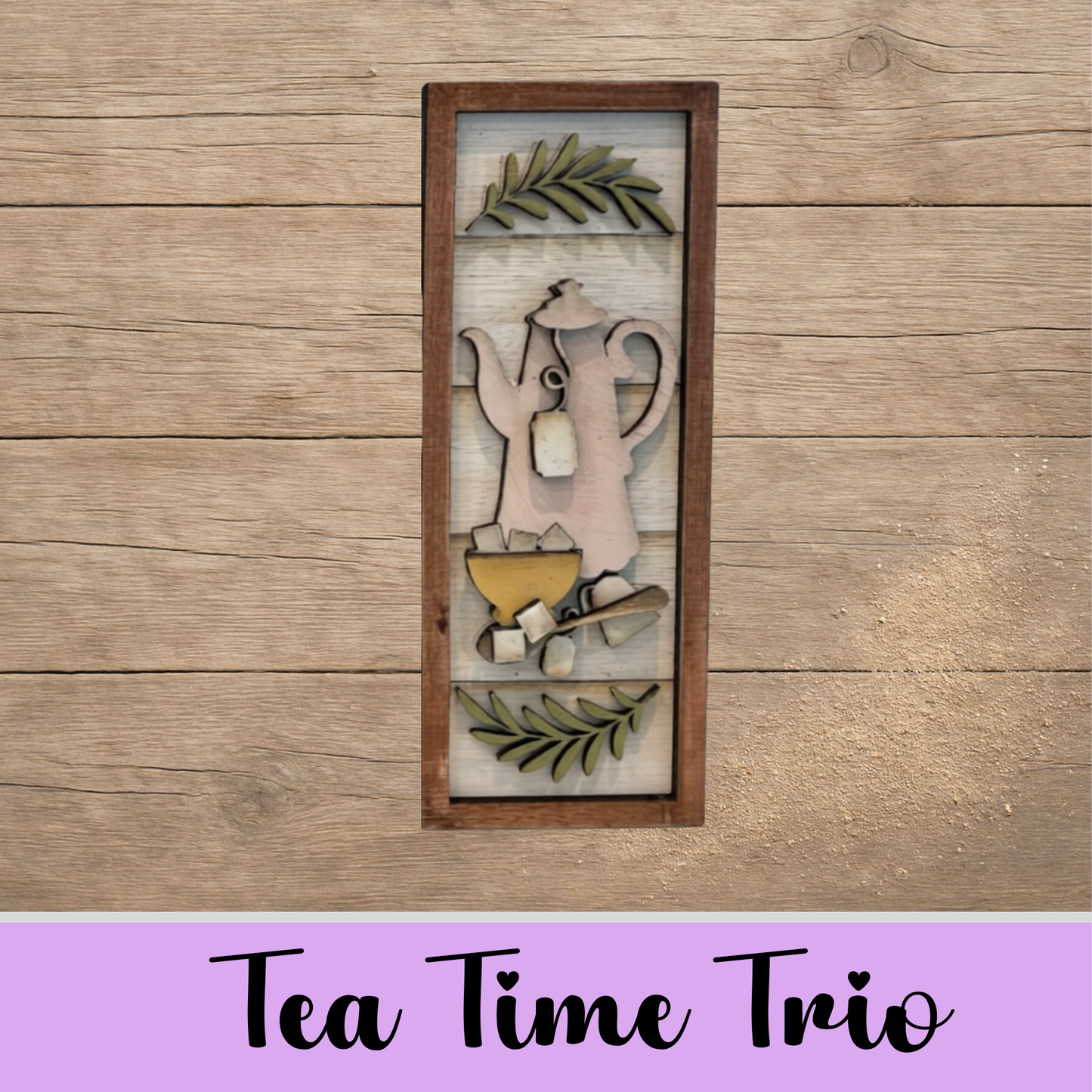 Unfinished MDF Tea Time Kitchen Trio