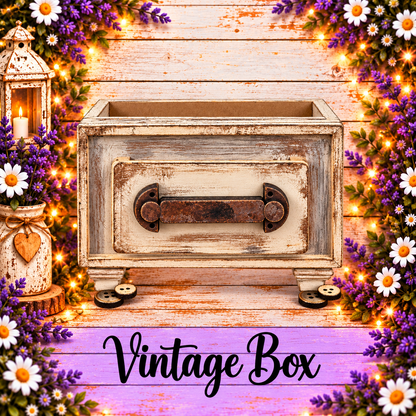 Unfinished MDF Vintage Drawer Box
