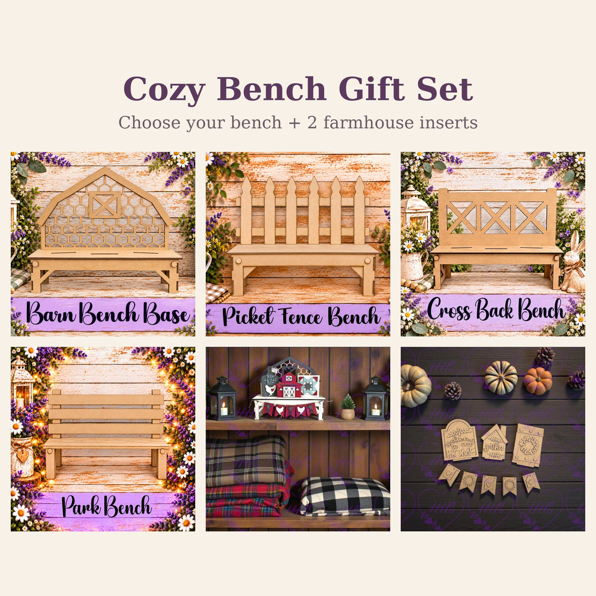 Cozy Bench Gift Set bundle