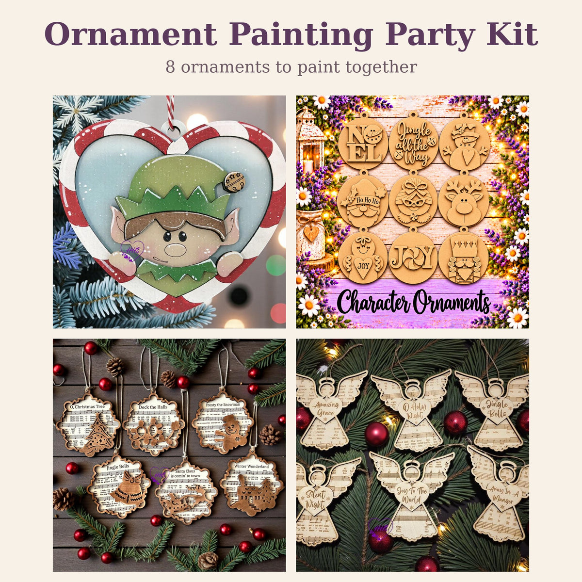 Ornament Painting Party Kit bundle