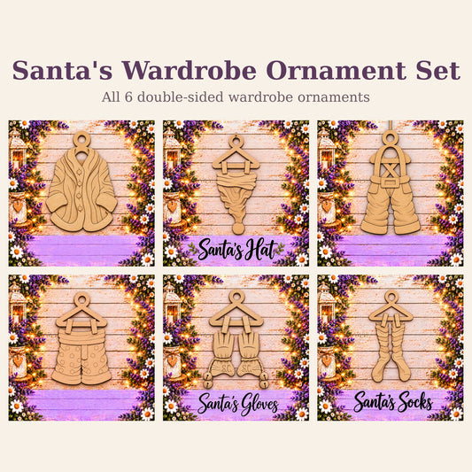 Santa's Wardrobe Ornament Set bundle