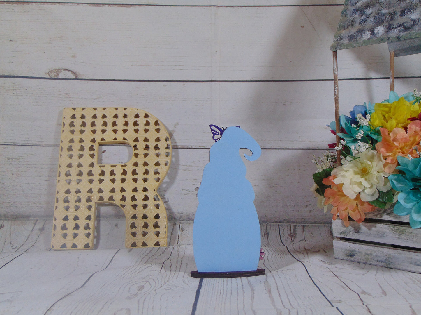 DIY Unfinished MDF Spring Gnome Kit - Craft Your Whimsical Garden Decor Project