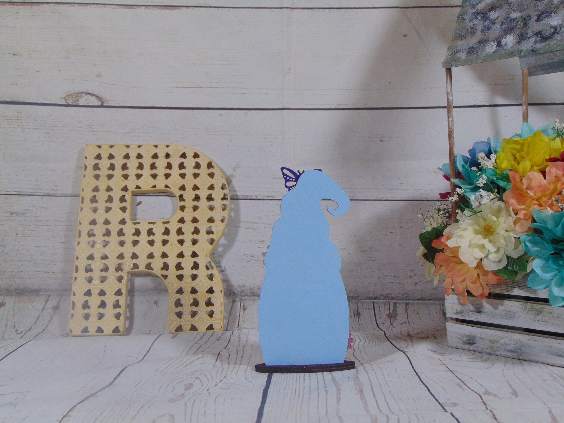 DIY Unfinished MDF Spring Gnome Kit - Craft Your Whimsical Garden Decor Project