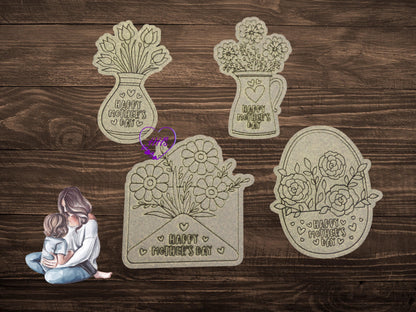 Coloring Crafts for Mother's Day