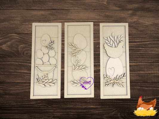 Egg Trio Shelf Sitter/Leaner