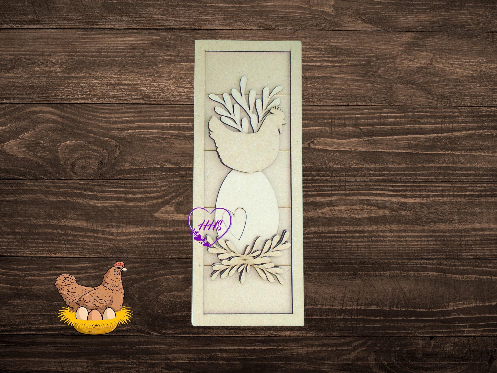 Egg Trio Shelf Sitter/Leaner