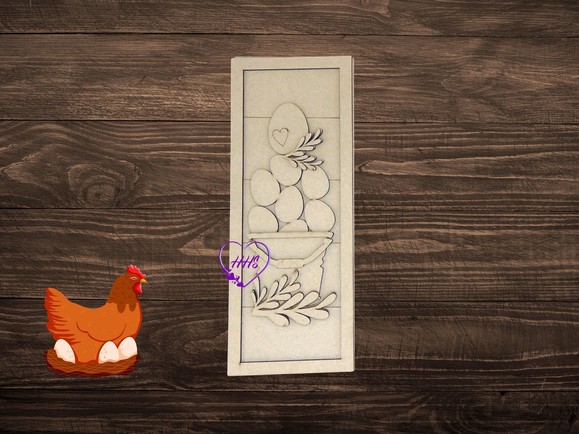 Egg Trio Shelf Sitter/Leaner
